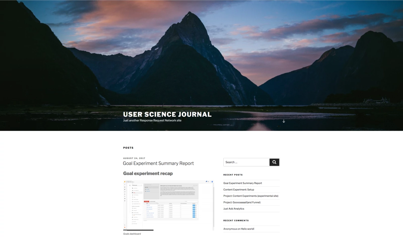 User Science Journal